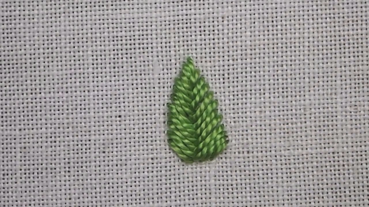 手把手,教你手工鱼骨刺绣的针法,简单易学,看一遍就学会了