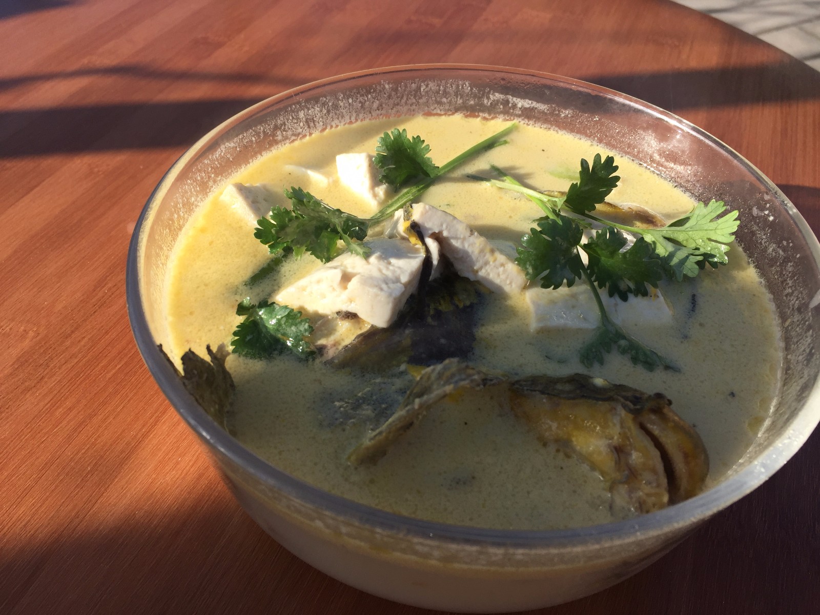 清香的嘎鱼汤已经出锅了