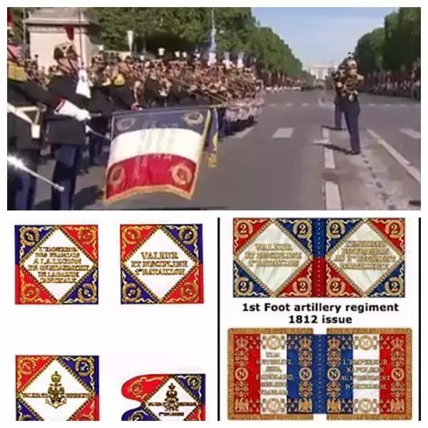 然后是各式斗艳的刺绣军旗▲斧头,白帽,牛皮围裙与胡子组成了这些士兵