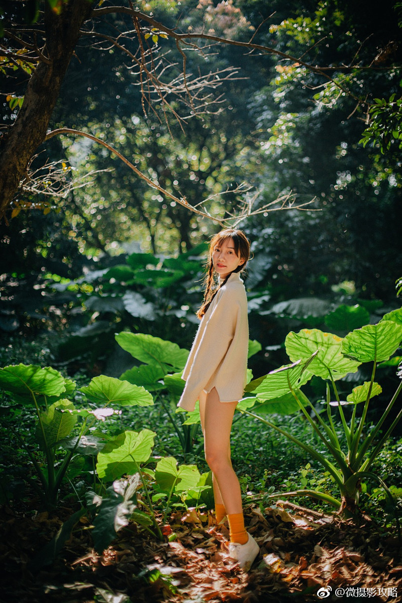 双马尾辫森系女孩阳光唯美意境写真集