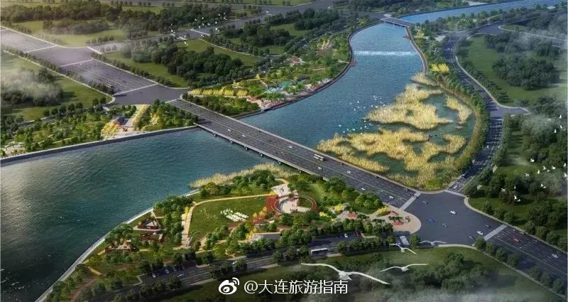 大连最美泉水河公园让你不敢想象泉水河公园于2018年6月11日完成了