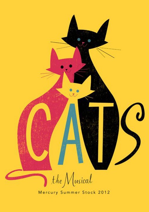 以猫咪为主题的创意海报设计作品