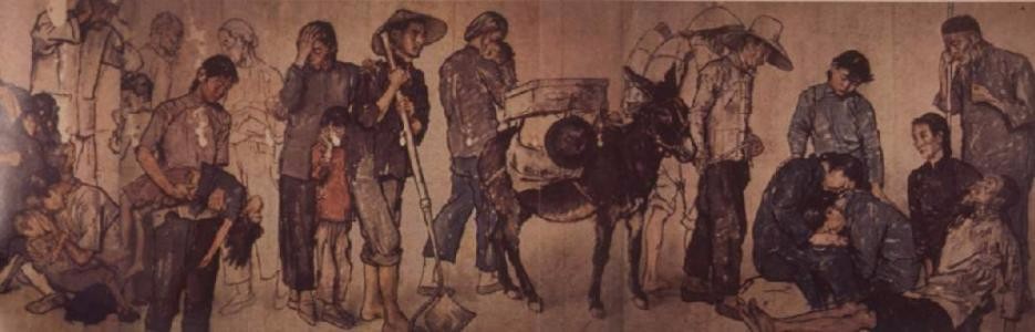 国宝档案:蒙难的名画|名画|流民图|蒋兆和_新浪新闻