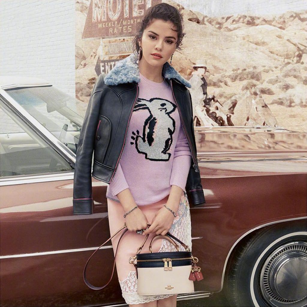 selena gomez x coach 合作系列 2018秋冬广告大片