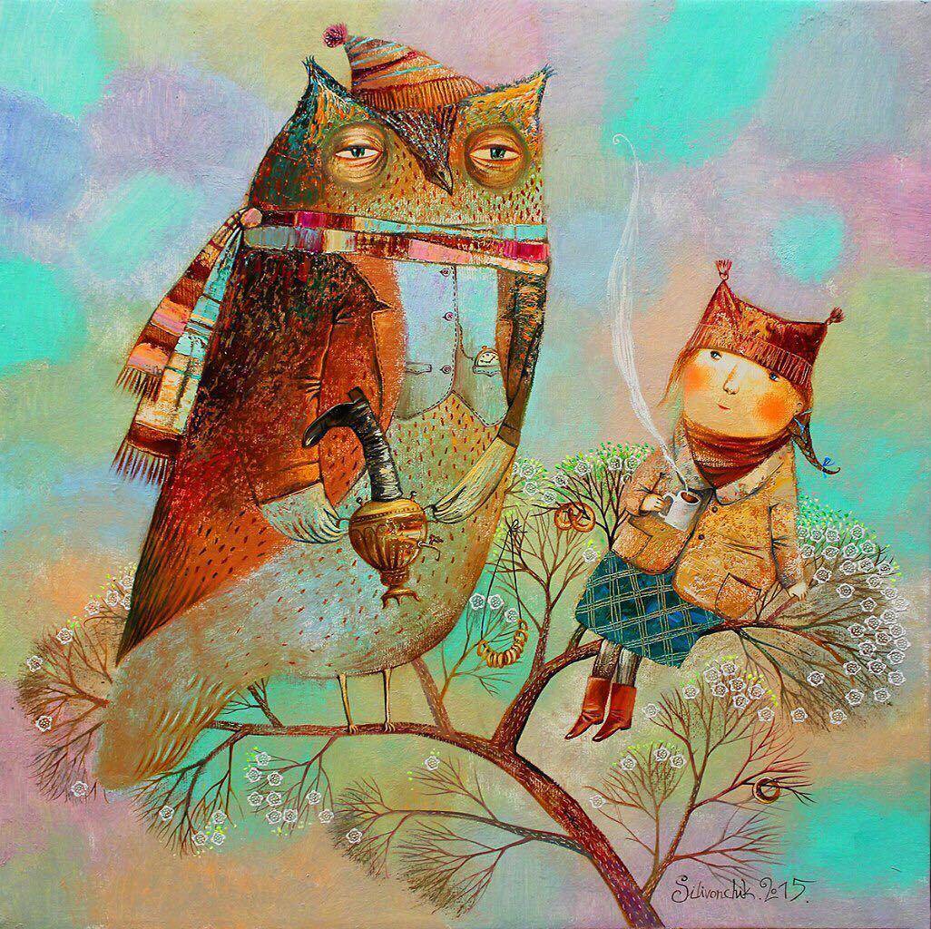 白俄罗斯绘本画家 anna silivonchik 绘画作品silivonchik.ru