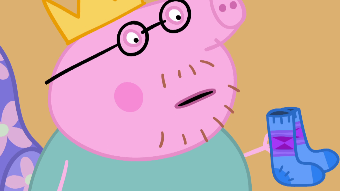 猪爸爸的圣诞礼物是一双袜子