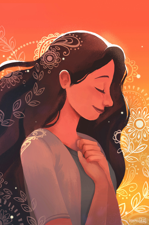 菲律宾插画师abigailldelacruz一组人像插画tumabbydraws