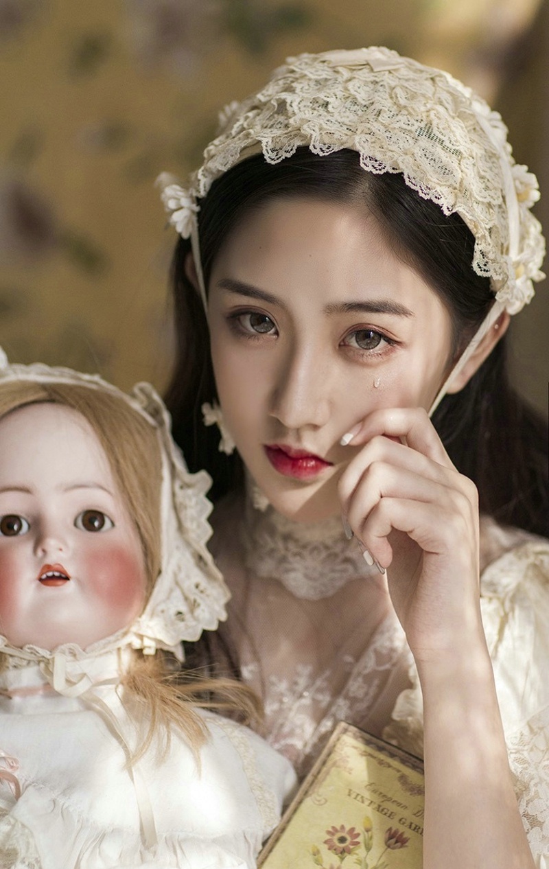 私房古典复古中分美女娇美动人美眸写真集 @微相册 @微博摄