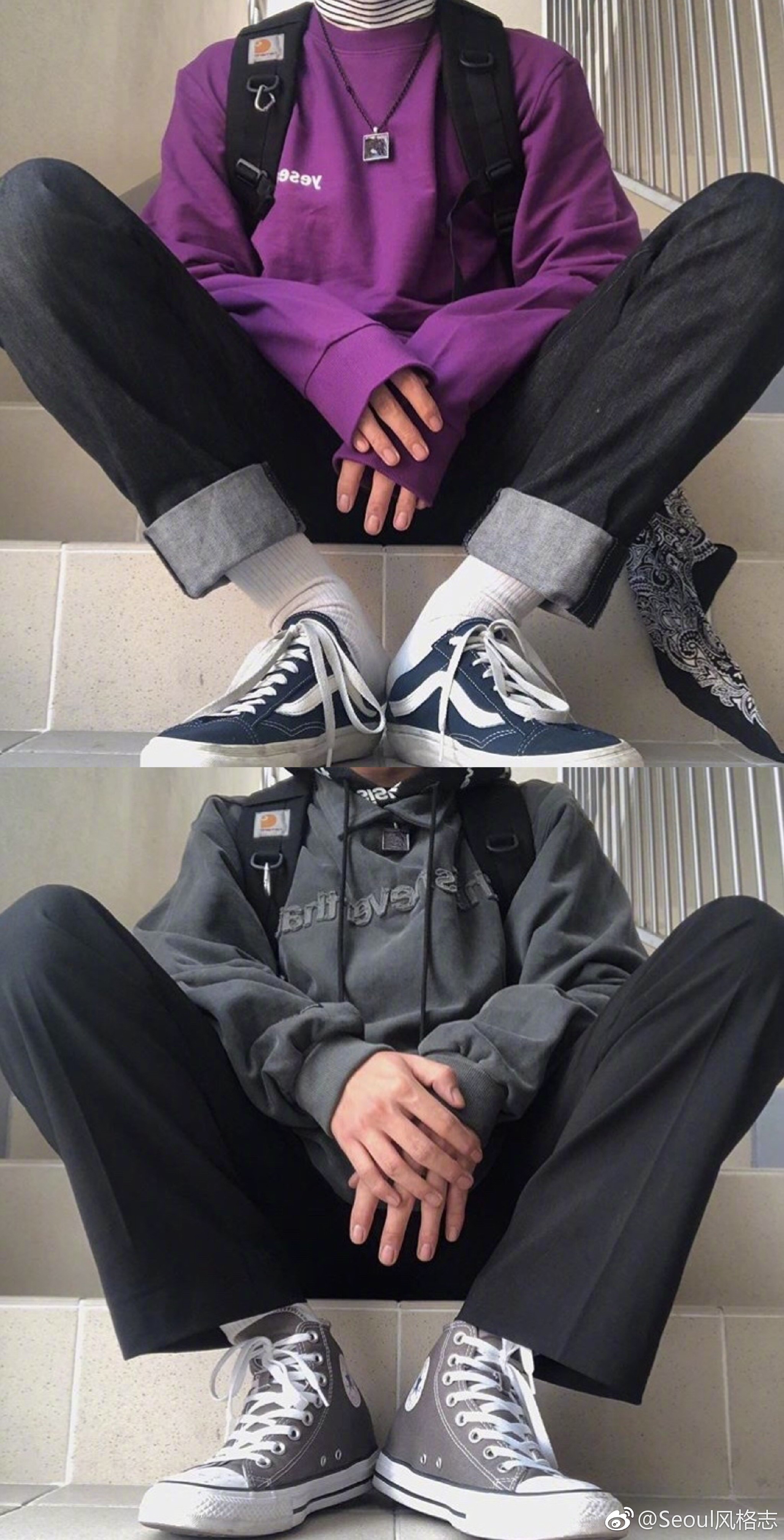 卫衣帆布鞋男生的日常穿搭看来是个匡威控吧