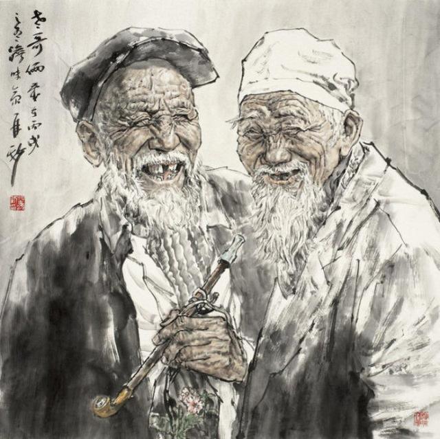苗再新水墨人物画作品欣赏|苗再新|艺委会|中国画_新浪新闻
