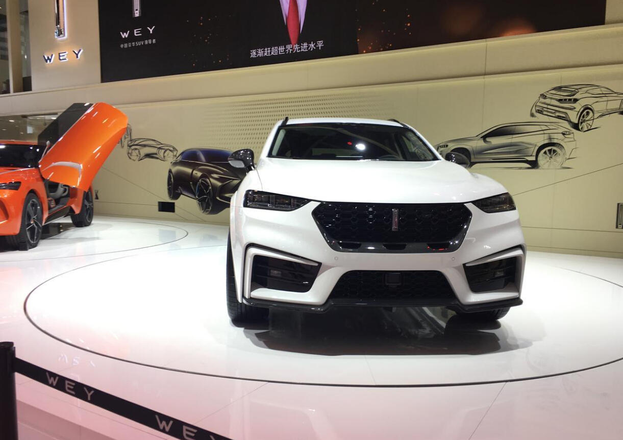 wey又放大招,vv7巴博斯定制性能版,22寸大轮毂四排气造型夸张