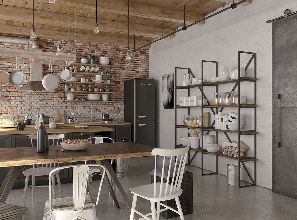 工业风格室内装修设计.