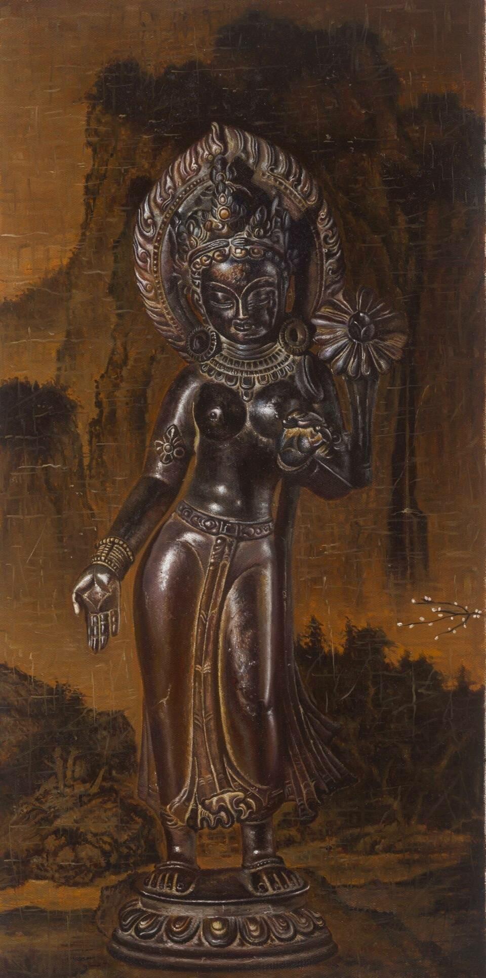 美女画家米巧铭今亮相三亚!11年前一篇日记,起底成功背后的泪水