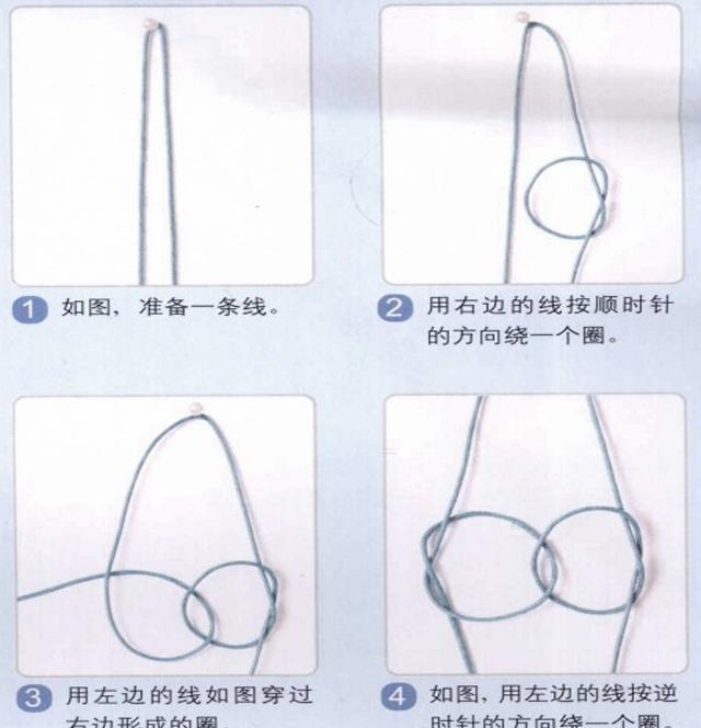 与孩子一起打绳结(18)万字结