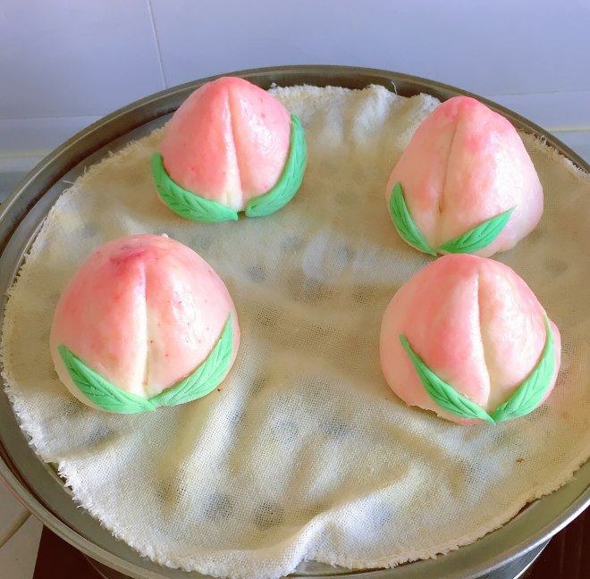 最简单的寿桃包做法,比做馒头还省事,美味营养,寓意福寿绵延长