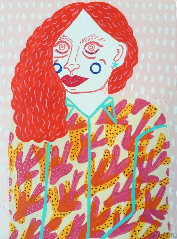 抽象派人物插图系列