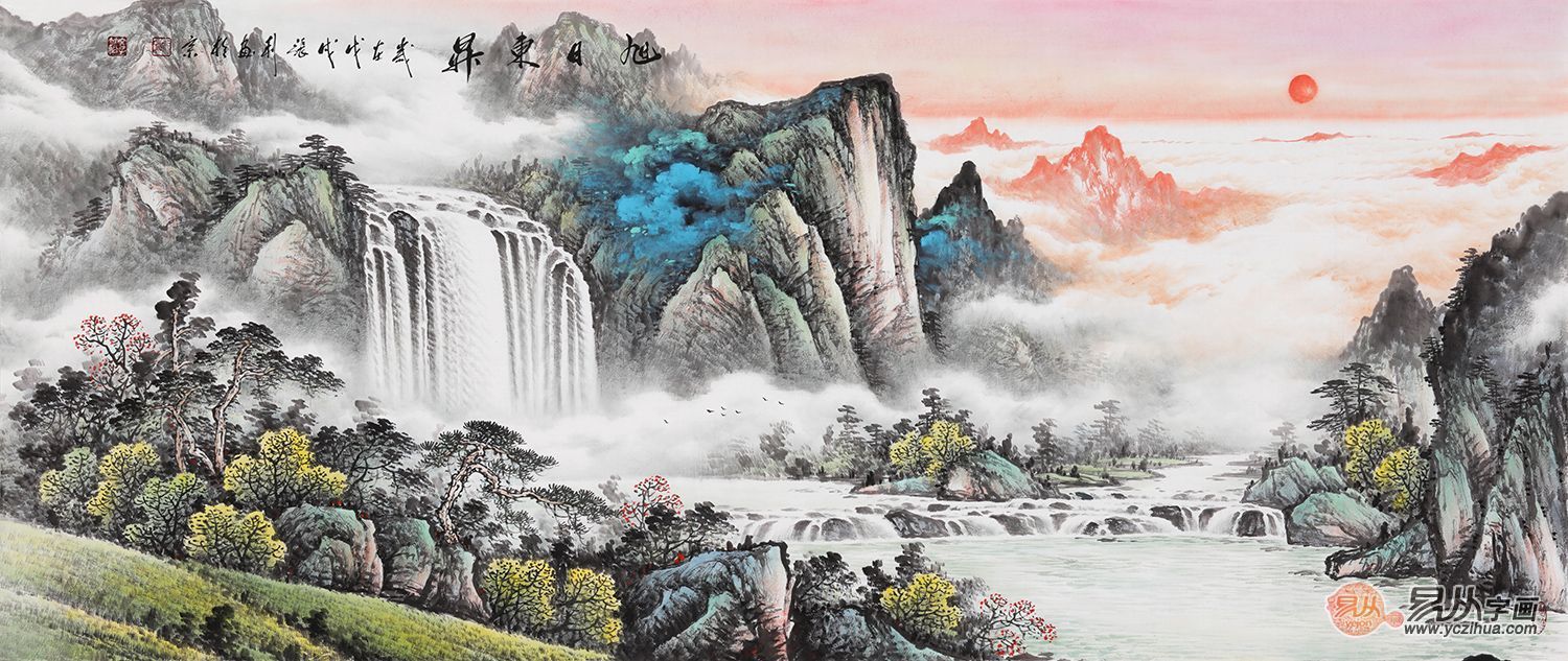 5款中式客厅挂画 挑一款你喜欢的山水画