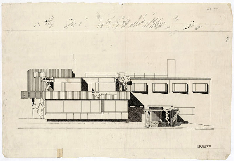 来自建筑师阿尔瓦阿尔托的设计手稿图13为玛利亚别墅图46为muu