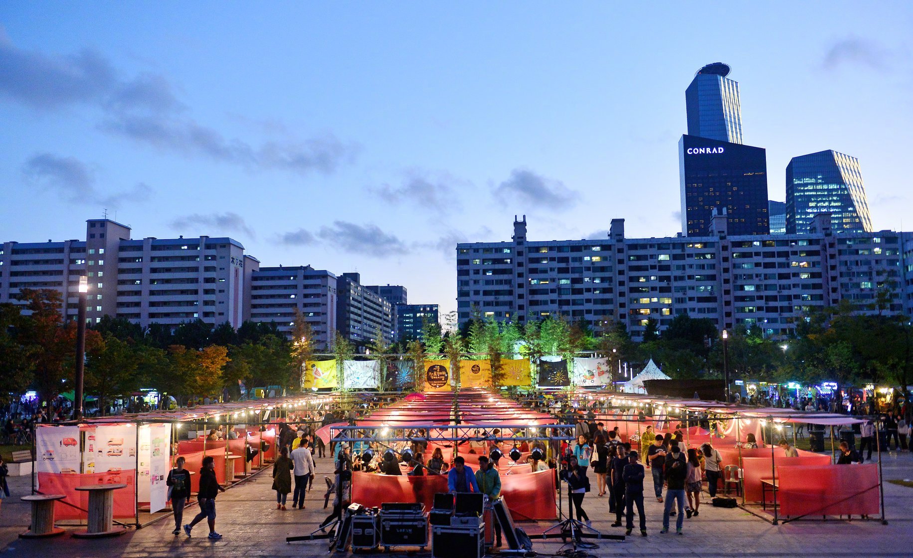 2018年首尔夜猫子夜市今天正式开市啦~到10月底之前|夜猫子|清溪川|汝