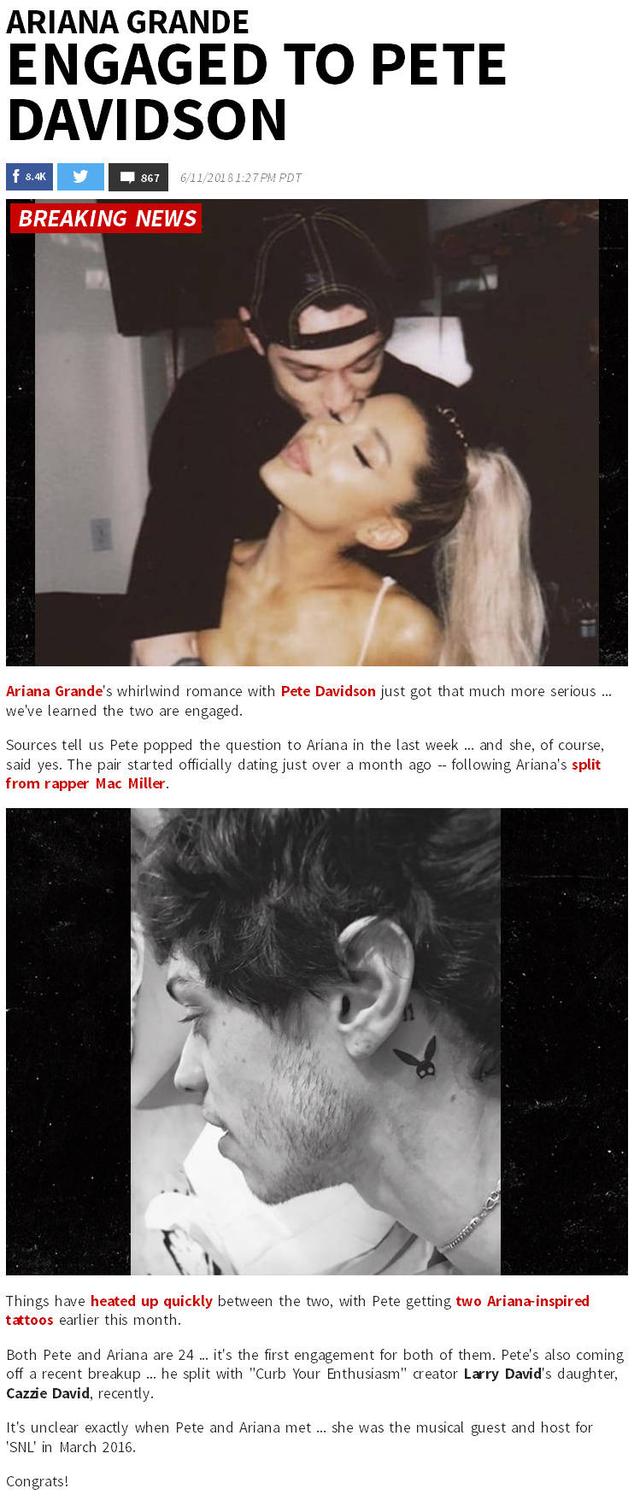 omfg!a妹ariana grande订婚了!