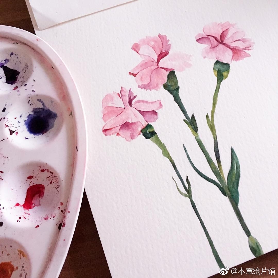水彩花卉作品一组insplnkan