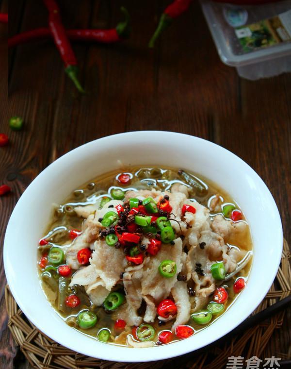 椒香五花肉的做法|五花肉|肉片|酸豇豆_新浪新闻