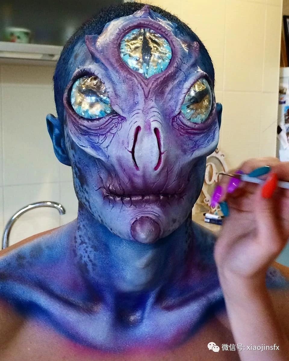 惊艳外星人特效化妆造型闪亮登场刷新你的视觉感官