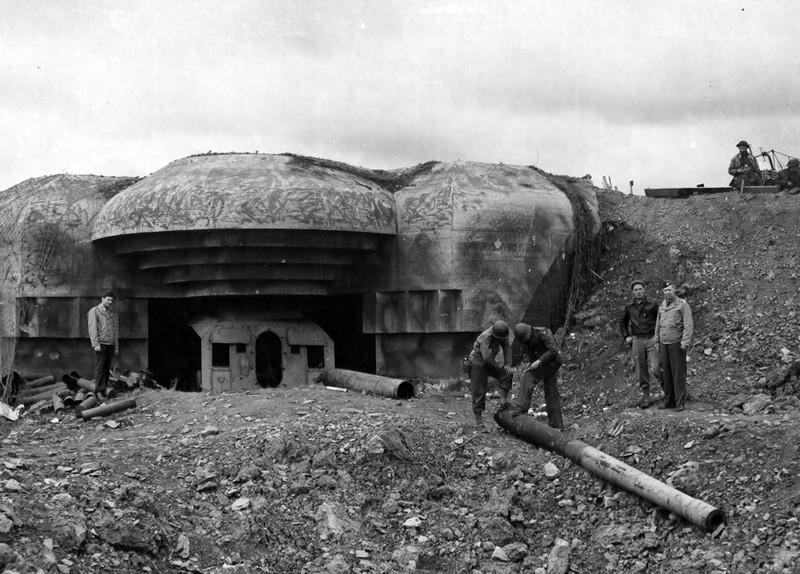 美军拍摄的德军在诺曼底所建设的军事防御设施