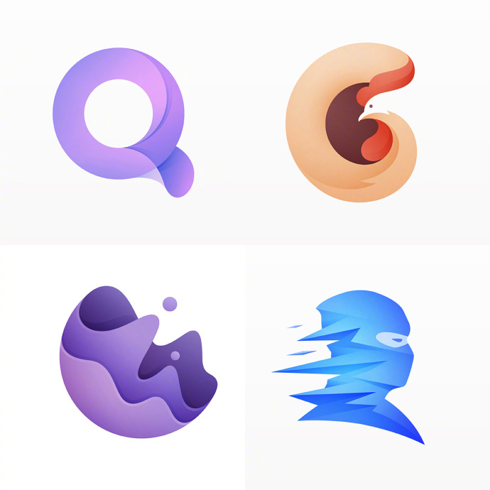 立体三维渐变的logo设计|渐变|logo设计_新浪新闻