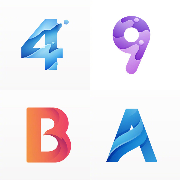 立体三维渐变的logo设计|渐变|logo设计_新浪新闻