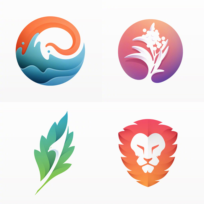 立体三维渐变的logo设计|渐变|logo设计_新浪新闻