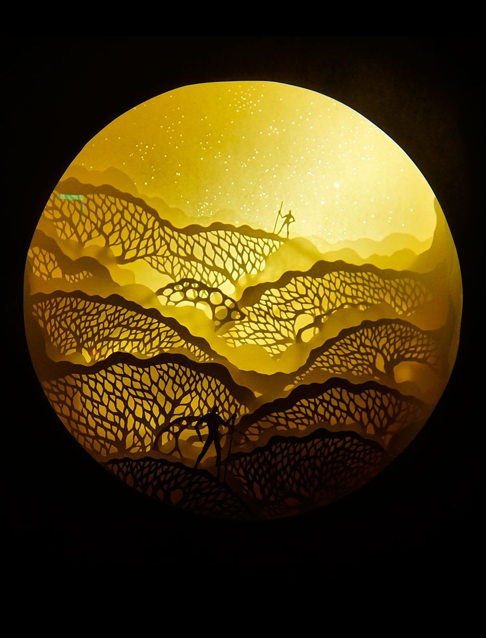 印度夫妻艺术家hari panicker和deepti nair作品 纸上的光影童话