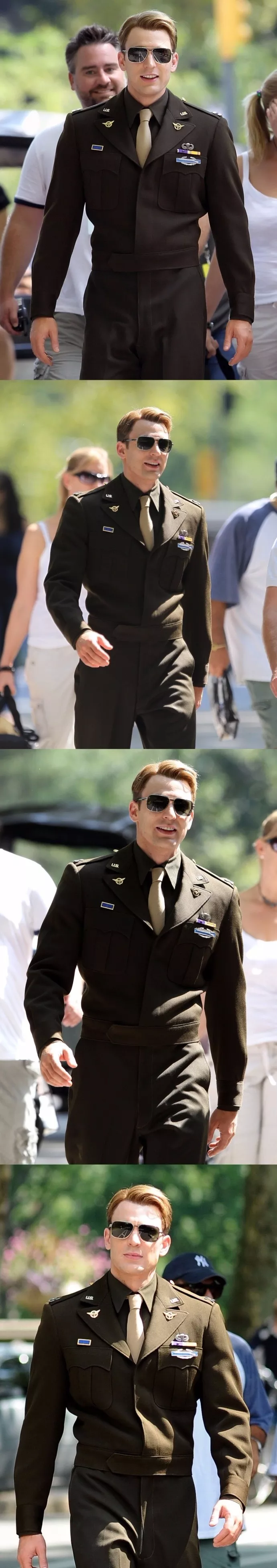 穿军装的美队了解一下简直就是行走的春药