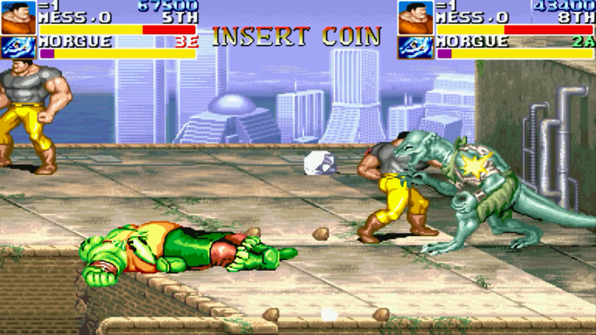 恐龙快打 都没人了摩格还想要用枪偷袭黄帽是嫌死得慢吗