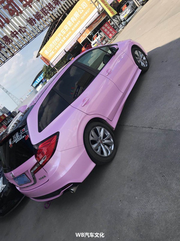 只为那一抹粉来自佛山的本田杰德改装案例