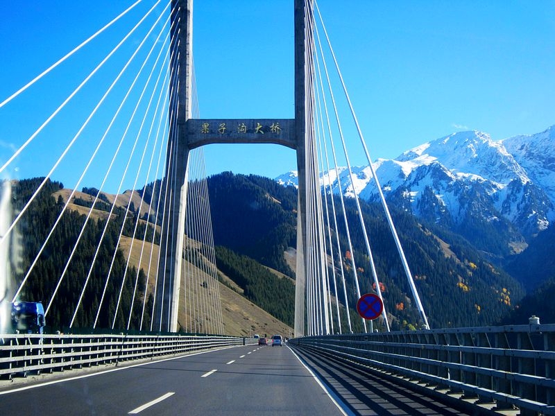 中国最土豪的大桥新疆果子沟大桥你一生一定要去的地方