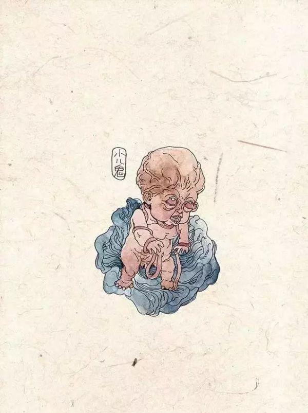 之后拘魂鬼会拿绳索捆住魂魄,将其带往