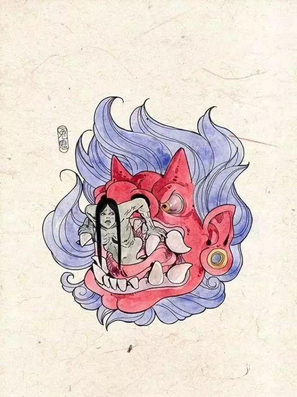 狰狞鬼的种类很多,有赤面鬼,青面鬼等.