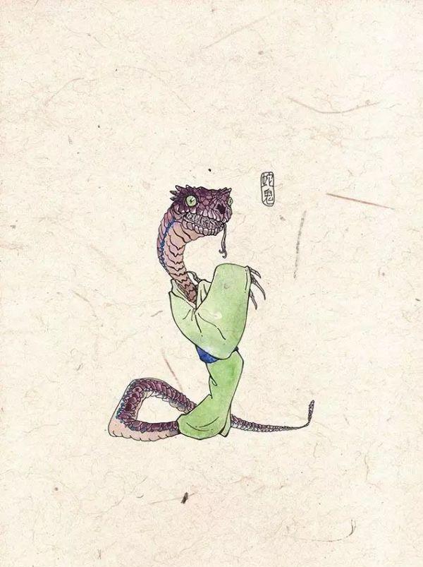 中国古代传说中有哪些鬼怪?是否有类似日本「百鬼夜行」一样的体|水鬼|刘秋崖|妖怪_新浪新闻