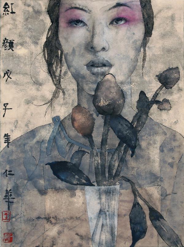 她45岁才开始专业学画,如今却成为海内外著名女画家|王仁华|人物画|画家_新浪新闻