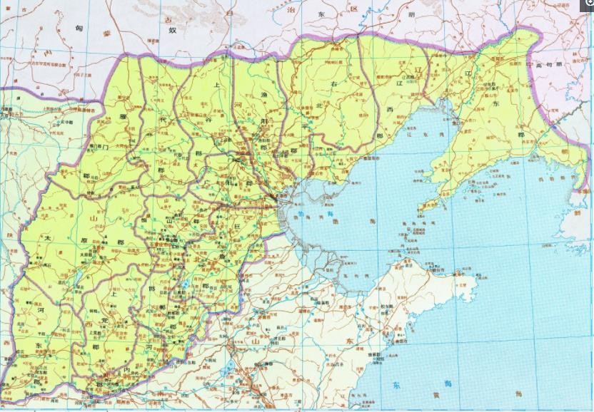 中国古代历朝历代高清地理地图图库珍贵历史资料——秦朝