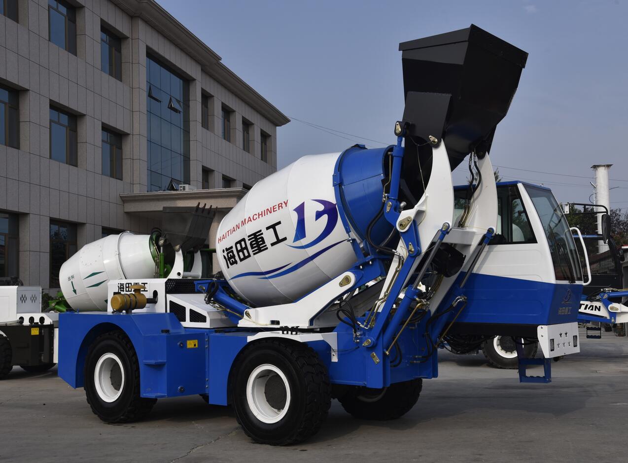 海田重工自上料搅拌车-您建筑施工的好帮手