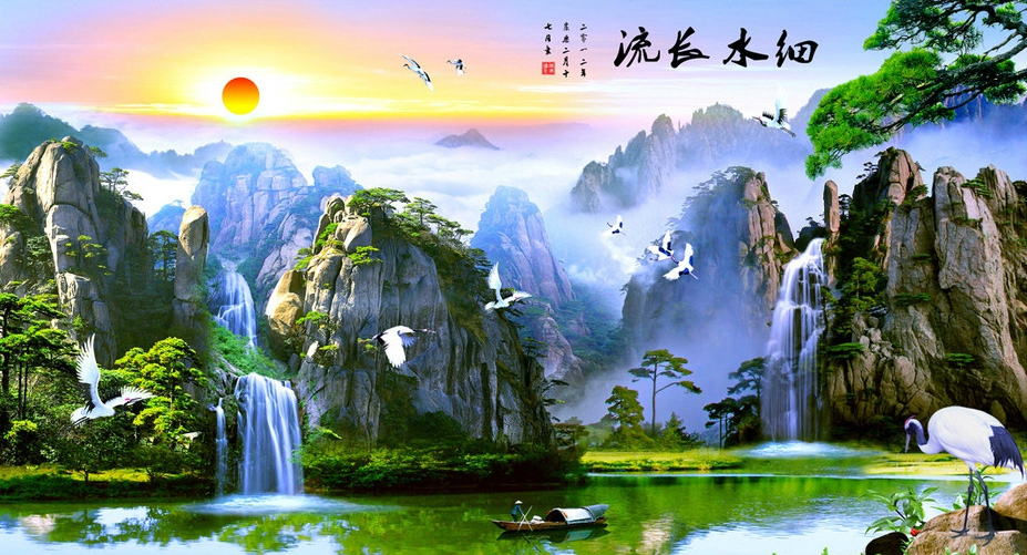 江山如画多锦秀,细水长流幸福多