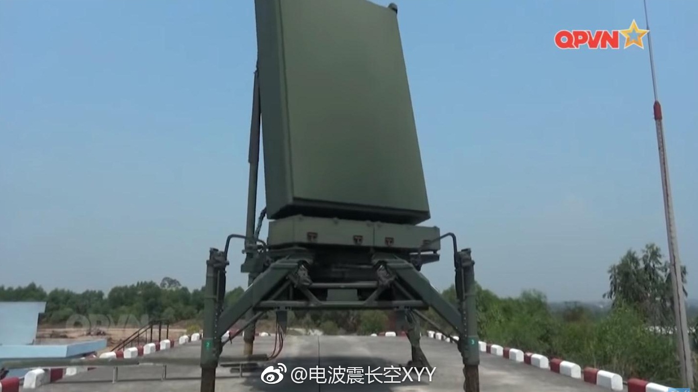 越南防空空军263团43营阵地上的elm2084有源相控阵雷达终于露出了近