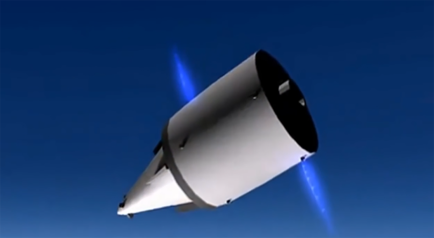 变轨,根本无法判断其什么时候改变攻击方位,可让传统导弹拦截系统瞬间