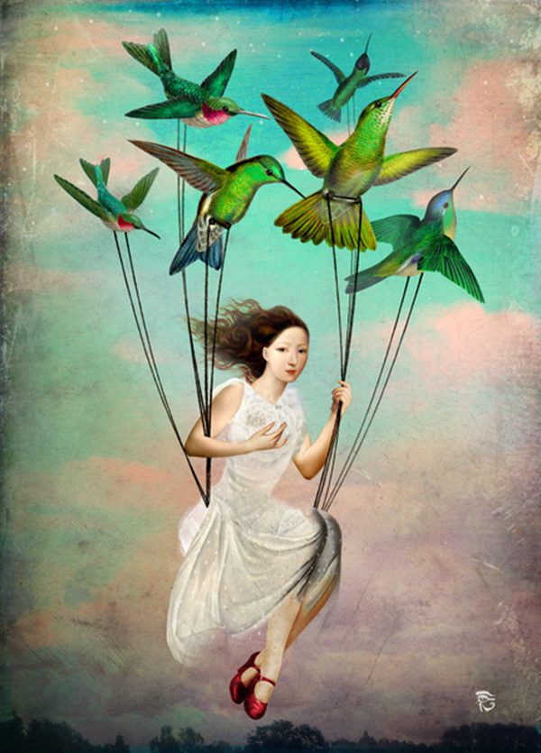 奥地利艺术家christian schloe 充满着想象力的超现实主义插画作品欣