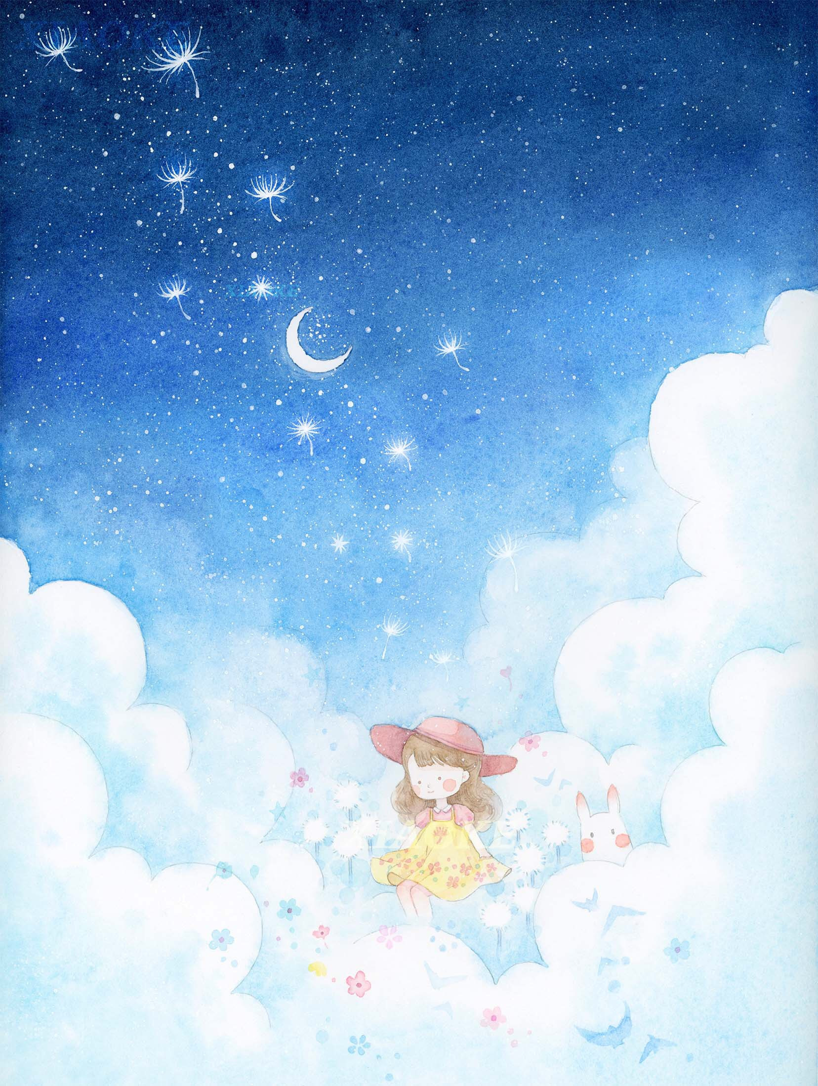 给自己一个童话,美好的小世界.-插画壁纸 ‖.