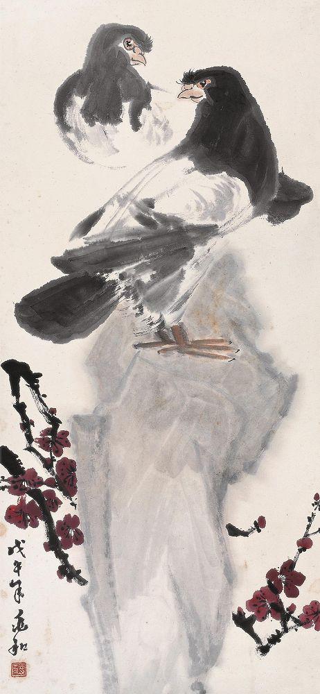 人物画大师蒋兆和花鸟画欣赏严谨中透着灵动