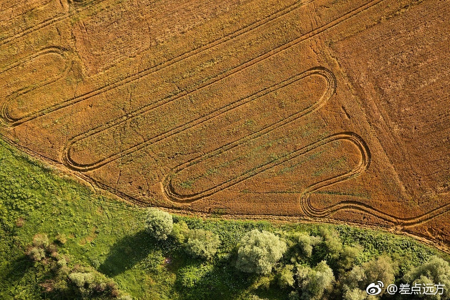 俯瞰巴尔干半岛色雷斯壮观麦田