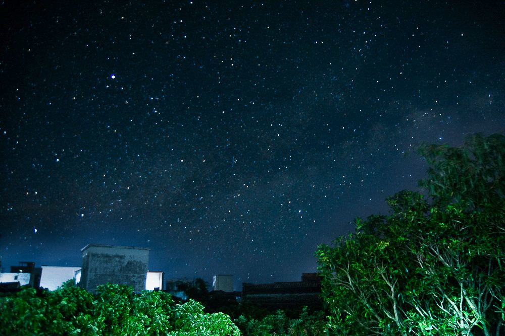 正文 夜又深了,我在院中望了一眼天空,昏暗的天空有两颗星星,相隔不是